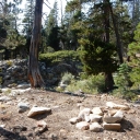 fire ring near Lyons Creek