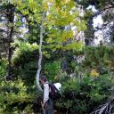 Hiking out, happily weary