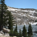 Thawing ice on Smith Lake.