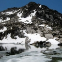 Still some snow at Smith Lake.